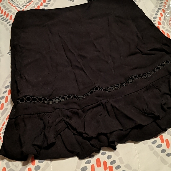 NEW F21 Matching Crop Top & Skirt Set in Black - M - Picture 3 of 4